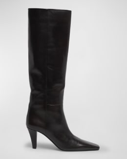 Chloe Coddington Leather Over-The-Knee Riding Boots | Neiman
