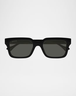 Gucci Men's GG1857SM Plastic Square Sunglasses | Neiman Marcus