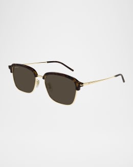 Ⓥグッチ　サングラス Gucci Men's Striped Logo Metal Aviator Sunglasses | Neiman