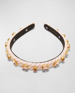 Lele Sadoughi Marlene Jeweled April Birthstone Headband color April Diamond NWT Lele Sadoughi Marlene April Diamond Jeweled Birthstone  main image 2