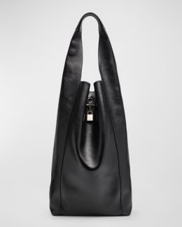 Saint Laurent Men's Grained Leather Maxi Tote Bag | Neiman Marcus