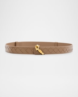 Bottega Veneta Intrecciato Braided Nappa Leather Belt