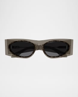 ALAIA アライアオハルフレムサンクラス AA0088S 001 Alaia AA0088S 001 Sunglasses - US
