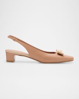 Valentino Garavani VLogo Medallion Slingback Pumps