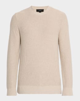 Vince Men's Heirloom Shaker Wool-Cashmere Quarter-Zip Sweater