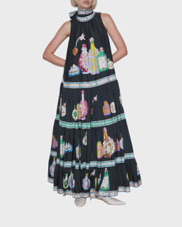 Cami NYC Stella Strapless Tiered-Ruffle Maxi Dress | Neiman Marcus
