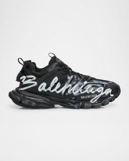 BALENCIAGA Men's Circuit Mesh Runner Sneakers 靴 洗練 ロゴ Balenciaga Men's Circuit Mesh Runner Sneakers - Bergdorf Goodman