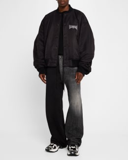 ジャケット・アウター balenciaga 22aw bomber hoodie Balenciaga Men's Hooded Bomber Jacket | Neiman Marcus
