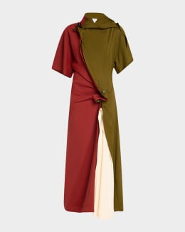 ワンピース BOTTEGA VENETA Embroidered jacquard dress Bottega Veneta Embroidered Jacquard Dress With Open Back In