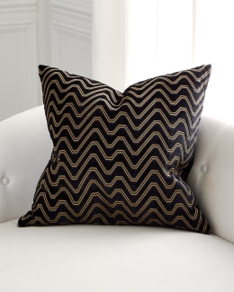 D.V. KAP Home Ellina Espresso Leopard Pattern Pillow 24 Square Neiman Marcus