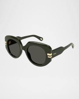 サングラス Chloe FW25 Chloe Eyewear Acetate Sunglasses (CH0299S 002) Chloe CH0259S 002 Sunglasses - US