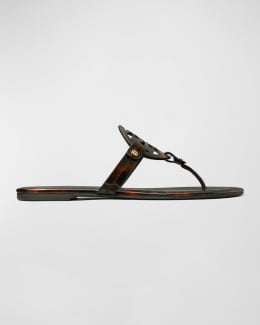 Miller medallion leather flat thong clearance