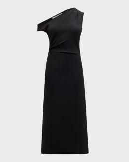 Tanya Taylor Ella Vegan Leather Midi Dress | Neiman Marcus