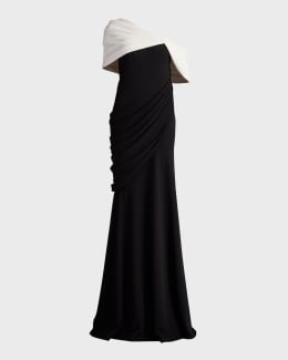 SALE!!TADASHI SHOJI レースイルージョンロングガウン Tadashi Shoji Embroidered Floral Illusion Gown | Neiman Marcus