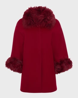 Max Mara Agape Cotton Belted Cape | Neiman Marcus