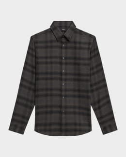 Theory Men's Striped Long-Sleeve T-Shirt | Neiman Marcus