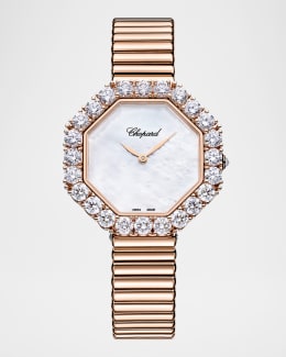 Chopard 36mm Happy Sport Diamond Watch with Bracelet Strap