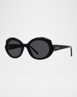 サングラス LOEWE PRINTED ACETATO SUNGLASSES Loewe Logo Acetate Square Sunglasses | Neiman Marcus