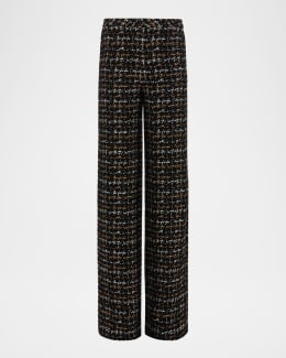 Theory Admiral Crepe Relaxed Straight-Leg Pants | Neiman Marcus