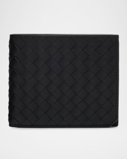 Bottega Veneta Men's Intrecciato 15 Bicolor Leather Bifold Wallet