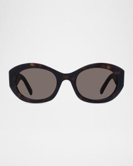 Off-White Orlando Oval Acetate Sunglasses | Neiman Marcus display picture 1