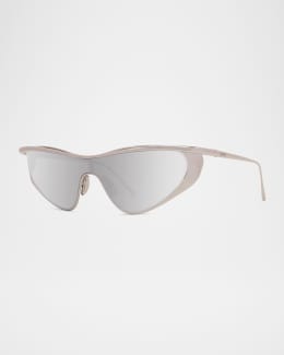 Saint Laurent Mask Shield Mirrored Sunglasses | Neiman Marcus Saint Laurent Mask Shield Mirrored Sunglasses | Neiman Marcus