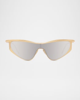 Miu Miu Logo Acetate Rectangle Sunglasses | Neiman Marcus