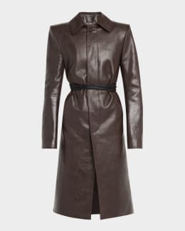 Homme Plisse Issey Miyake Men's Edge Lightweight Trench Coat