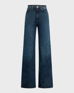デニム・ジーパン Agolde Magda Wide-Leg Denim Jeans AGOLDE Women's Magda Denim Carpenter Jeans, Darkness, Blue