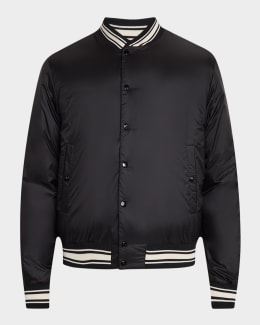 Moncler Men's Villerest Cashmere Bomber Jacket | Neiman Marcus