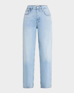 AGOLDE Harper Mid-Rise Relaxed Straight Jeans | Neiman Marcus