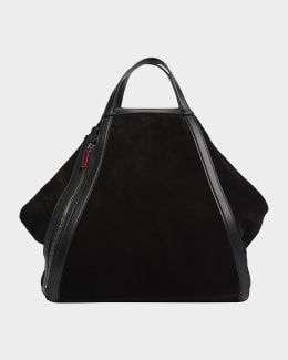 DRIES VAN NOTEN 2wayバッグ Dries Van Noten Men's Double Two-Tone Leather Tote Bag