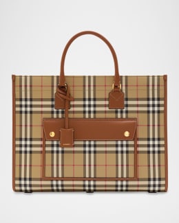 Burberry Check Bowling Shoulder Bag Neiman Marcus