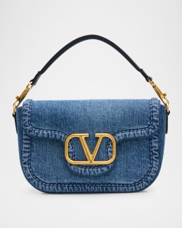 Valentino Garavani Panthea Medium Patchwork Chevron Shoulder Bag