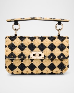 【VALENTINO】ROCKSTUDS CHAIN BAG Valentino Large Black Rockstud Spike Chain Bag - Ann's