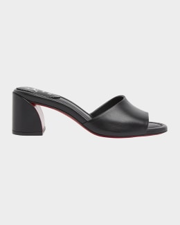 Miu Miu Quilted Leather Mule Sandals | Neiman Marcus