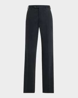 Zanella Men's Parker New Basic Wool Pants | Neiman Marcus