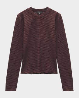 Cashmere New Classic Long Sleeve Crewneck Top