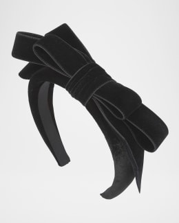 【Jennifer Behr】 Liaベルベットヘッドバンド Jennifer Behr Lia Knot Velvet Headband | Neiman Marcus