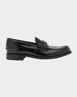 靴 archive prada leather enamel loafers PRADA 1999 Archive Vintage Leather Loafers - Etsy