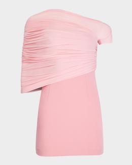 moxey ruched mesh mini dress ser.o.ya Moxey Ruched Mesh Mini Dress  Retrofete