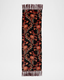 【送料&関税込】Etro Floral-printed Frayed-edge Scarf Etro Printed Silk Scarf