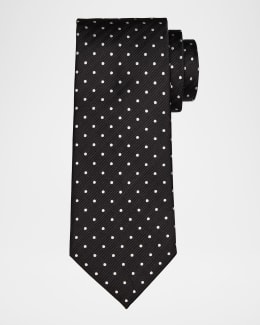 TOM FORD Men's Polka Dot Silk Tie | Neiman Marcus