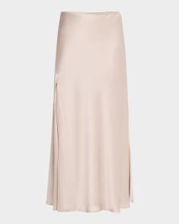 スカート DRIES VAN NOTEN PINK SILK SEQUIN SKIRT Dries Van Noten Pink silk sequin skirt | TheDoubleF