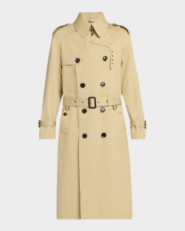 Burberry Men's Kensington Trench Coat | Neiman Marcus