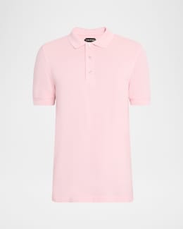 TOM FORD Men's Cotton Pique Polo Shirt | Neiman Marcus