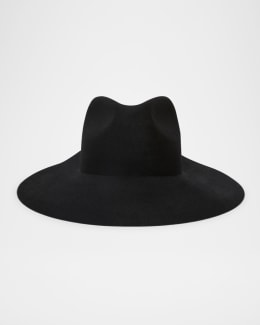 Saint Laurent Felt Fedora Hat | Neiman Marcus