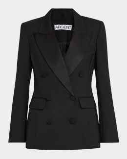 ジャケット alexander mcqueen DOUBLE-BREASTED JACKET (684125_QFAAN9000) Men's Double-breasted Shrunken Jacket in White | Alexander