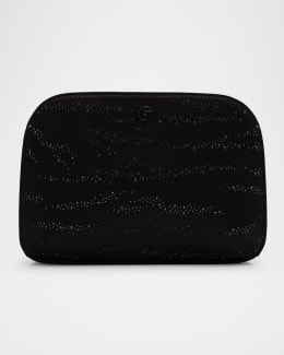 Dolce&Gabbana DG Logo Zip Leather Clutch Bag | Neiman Marcus