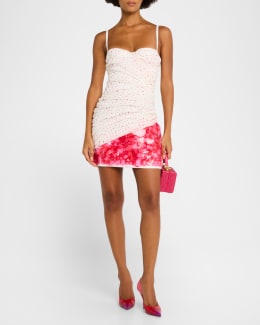Des Phemmes Cherry Sequined Midi Skirt | Neiman Marcus